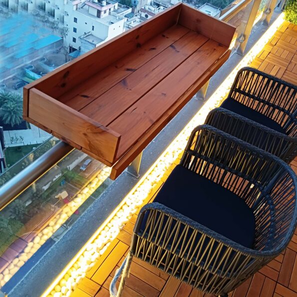 The Smartest Way to Buy Furniture in India Online (Most People Get This Wrong 2026) 3 Railing-Mounted Balcony Bar Table Elevate Your Outdoor Experience
