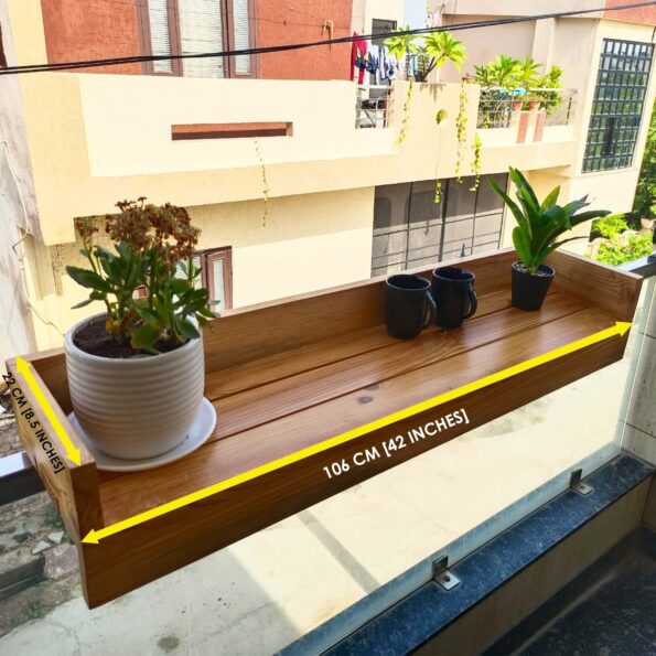 The Smartest Way to Buy Furniture in India Online (Most People Get This Wrong 2026) 9 Railing-Mounted Balcony Bar Table Elevate Your Outdoor Experience