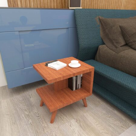 Modern Natural Wood Bedside Table: Sleek Elegance for Your Bedroom - Image 2