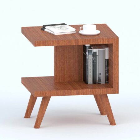 Modern Natural Wood Bedside Table: Sleek Elegance for Your Bedroom - Image 3