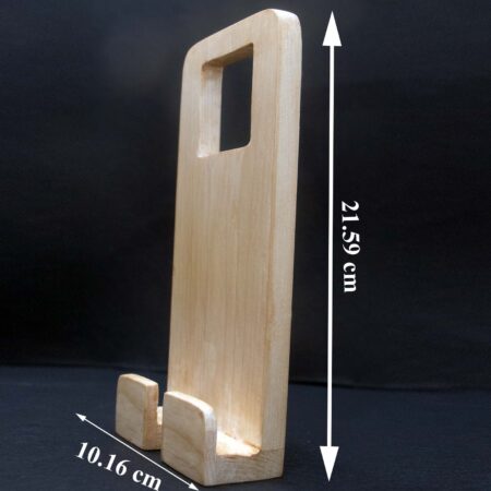 Wooden Wall Socket Mobile Phone Charging Rack Stand Holder - Image 6