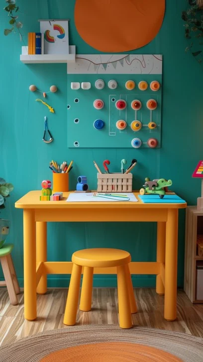 Foldable Study Table For Children 05