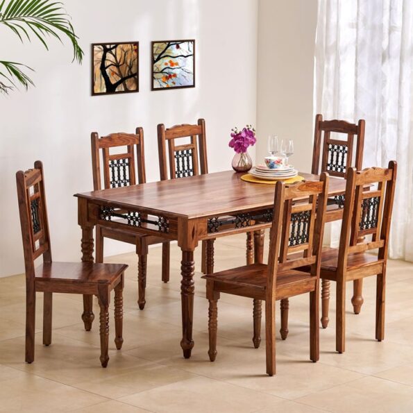 Dining Table With Chair Set Of 6