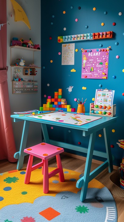 Foldable Study Table For Children 06 1