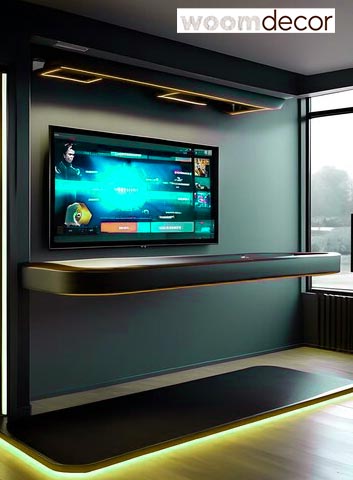 Atlantic Media Console with LED Lighting