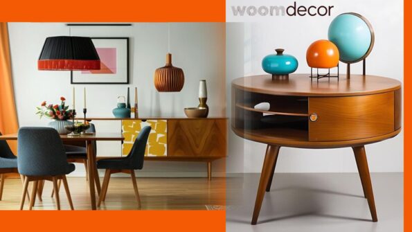 Mid Century Modern Accent Table 1