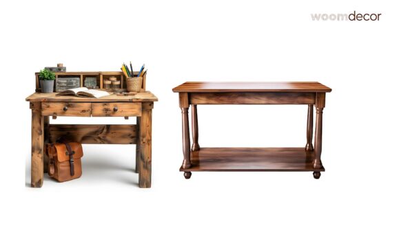 Rustic Wooden Study Tables