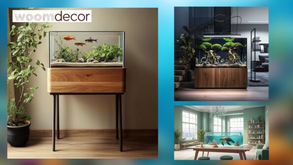 Scandinavian Inspired Aquarium Console Table