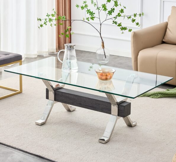 Transparent Glass Coffee Tables for Minimalist Elegance