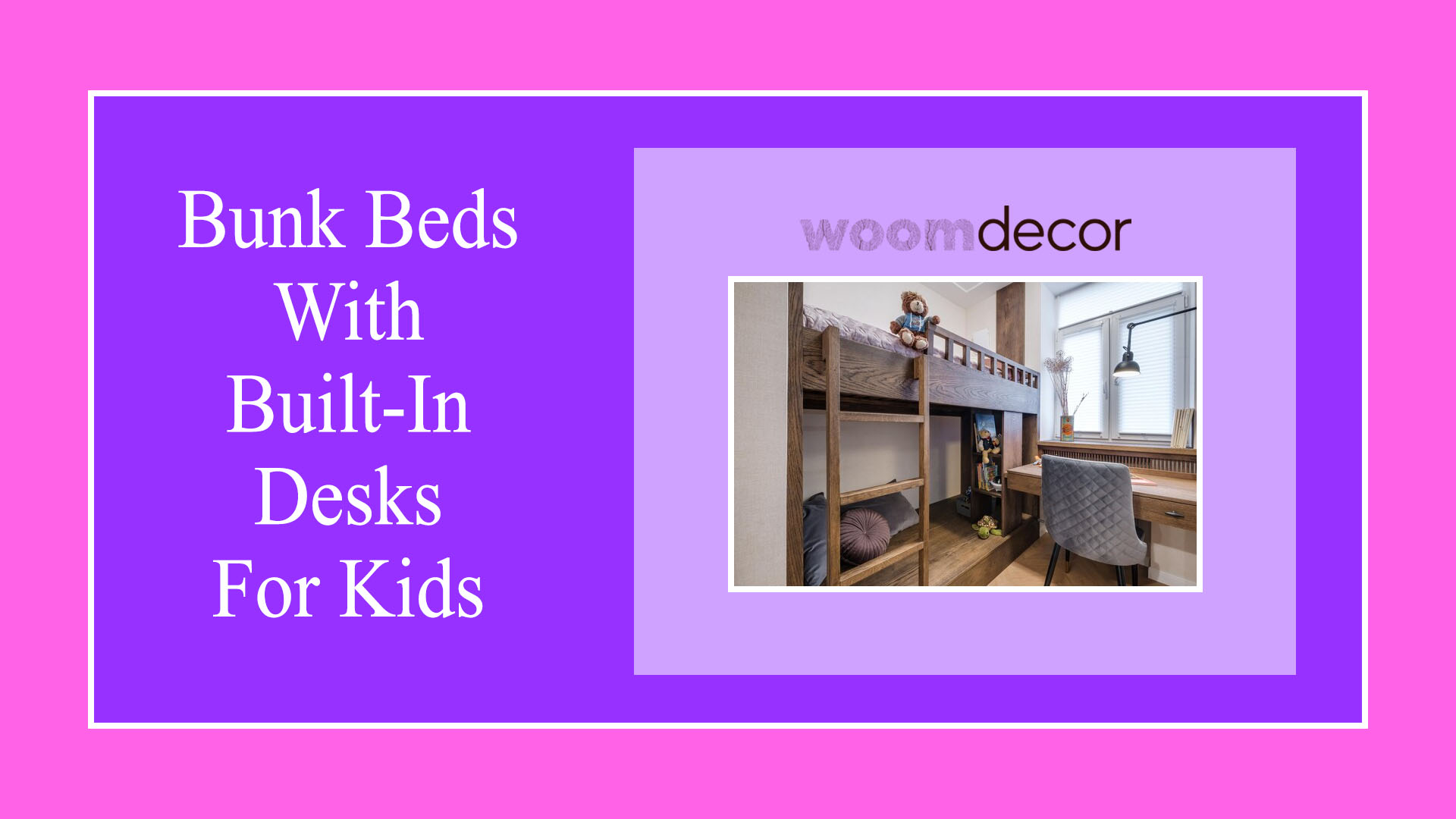 Bunk Beds With Built-In Desks