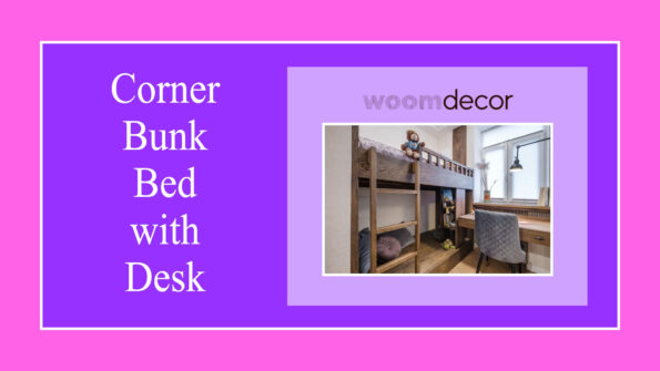 Corner Bunk Bed with Desk