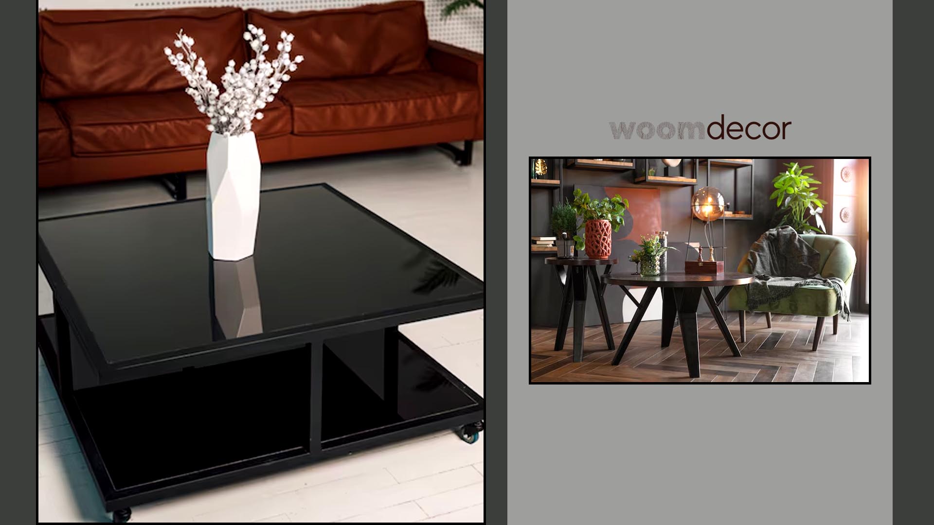 Dark Finish Nesting Tables