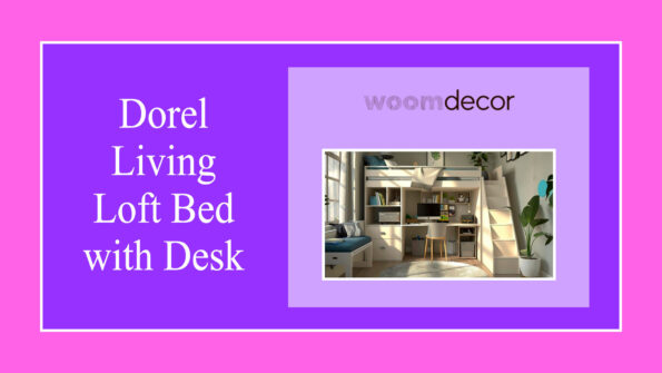 Dorel Living Loft Bed with Desk