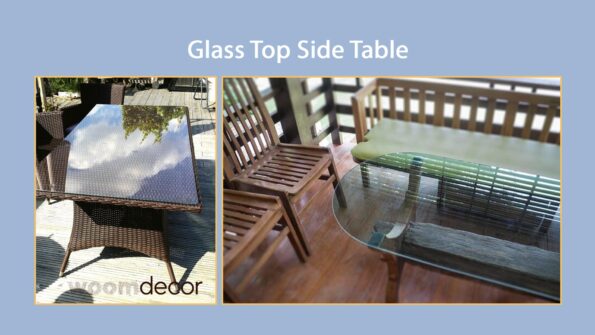 Glass Top Side Table