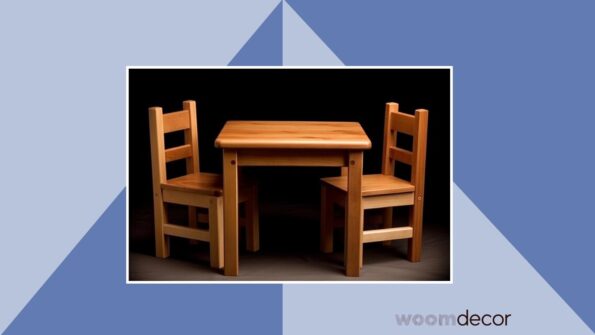 Melissa Doug Wooden Table and Chairs Set