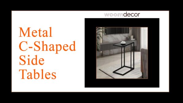 Metal C Shaped Side Tables