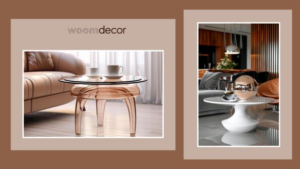 Modern Chic Mirrored Coffee Tables