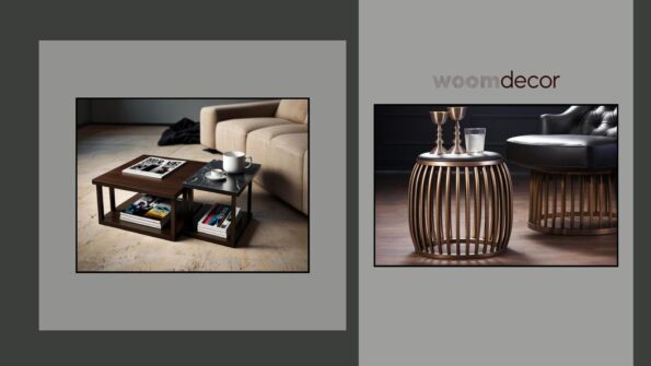 Modern Dark Finish Nesting Tables