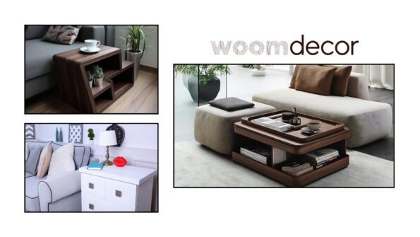 Multifunctional Sofa Side Table