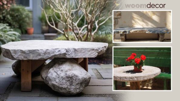 Natural Stone Side Table