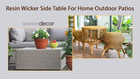 Resin Wicker Side Table