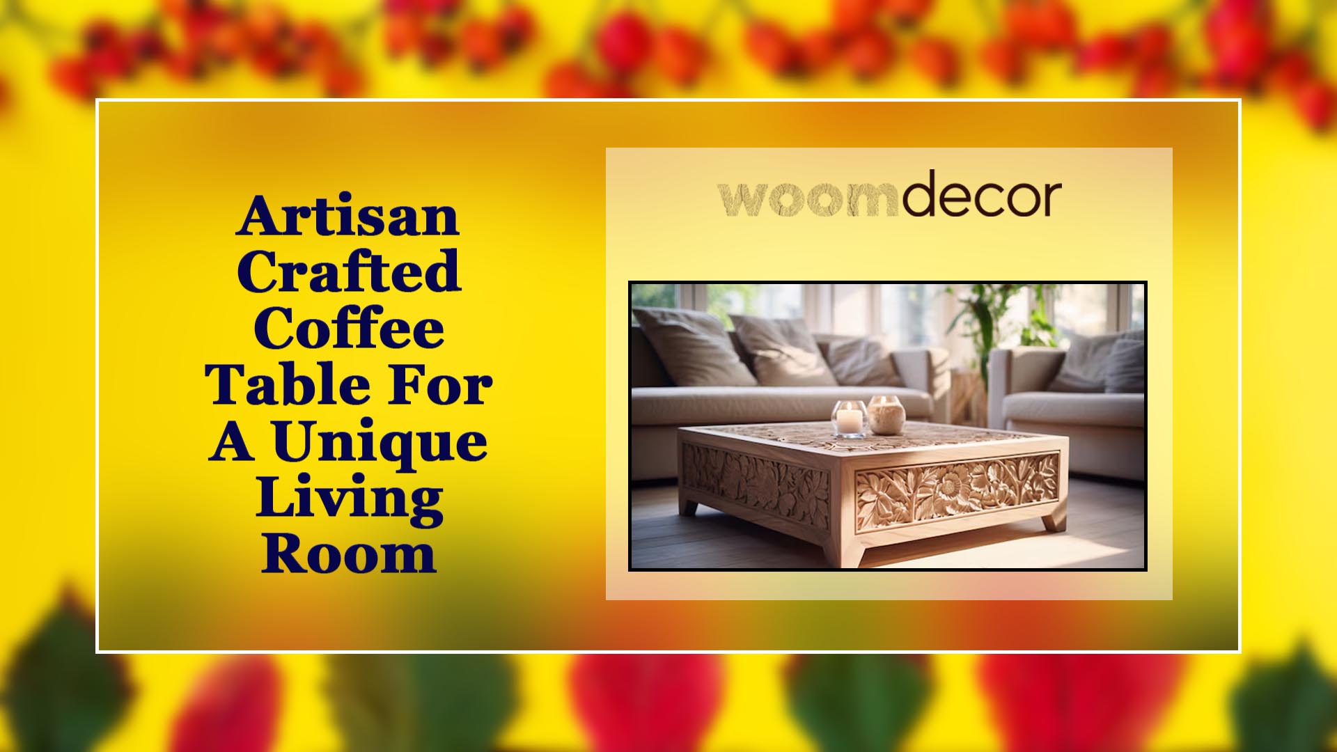 Artisan-Crafted Coffee Table