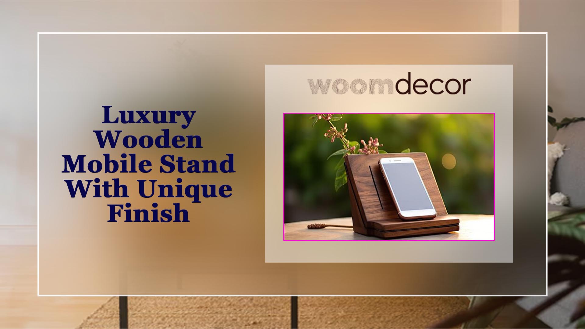 Luxury Wooden Mobile Stand