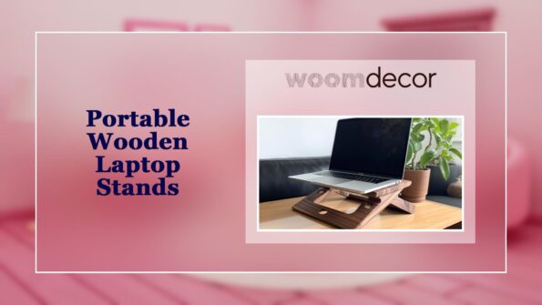 Portable Wooden Laptop Stands