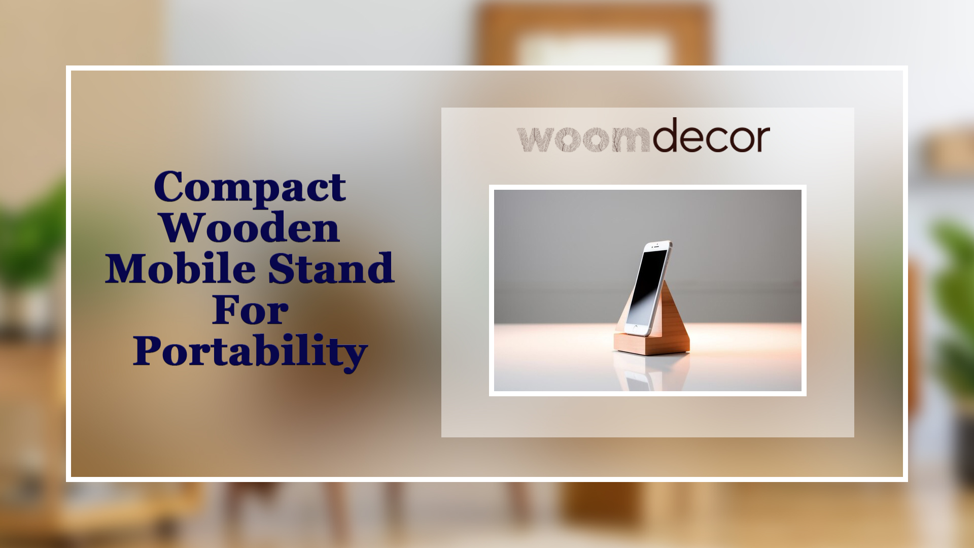 Wooden Mobile Stand