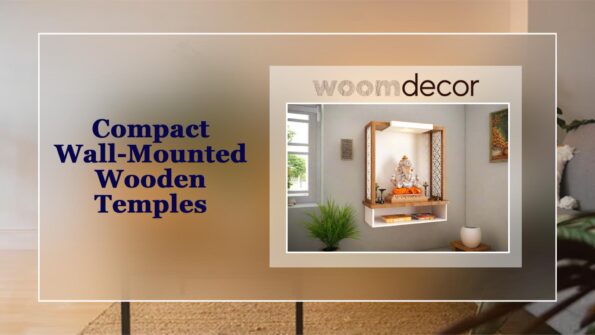 Compact Wall Mounted Wooden Temples