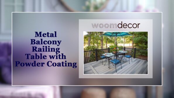 Metal Balcony Railing Table with Powder Coating