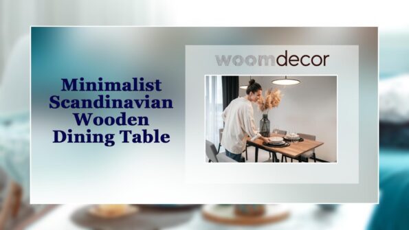 Minimalist Scandinavian Wooden Dining Table