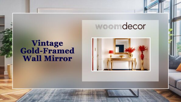 Vintage Gold Framed Wall Mirror