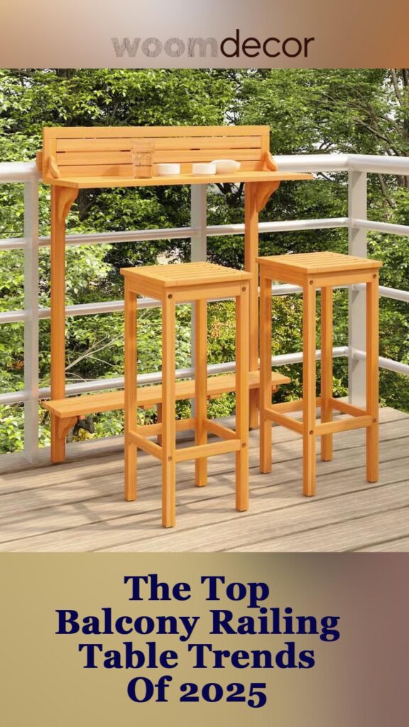 Balcony Railing Table