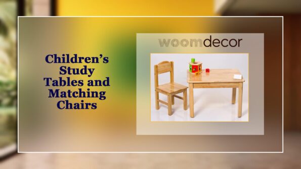 Childrens Study Tables and Matching Chairs