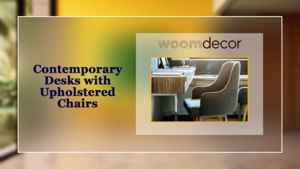 Contemporary Desks with Upholstered Chairs
