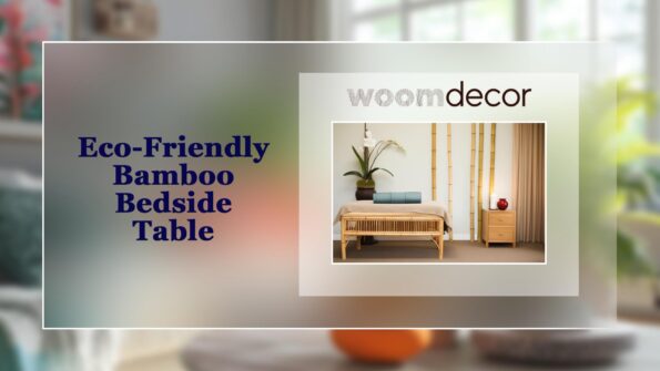 Eco Friendly Bamboo Bedside Table