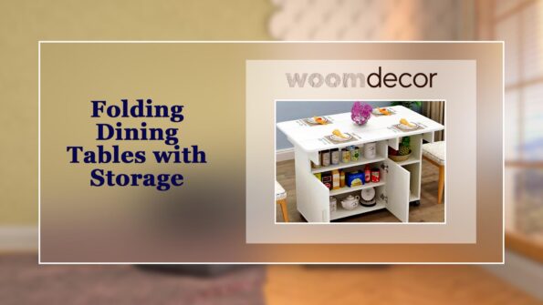 Foldable Kitchen Table For Compact Living 4 Folding Dining Tables with Storage