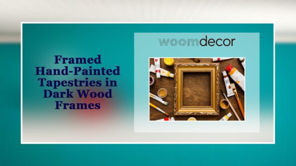 Buy Top 10 Wood Framed Artworks For Home 10 Framed Hand Painted Tapestries in Dark Wood Frames