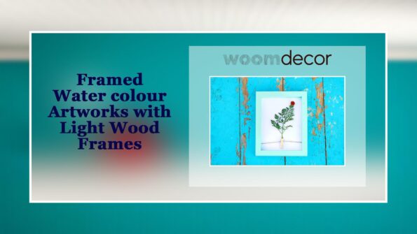 Buy Top 10 Wood Framed Artworks For Home 8 Framed Water colour Artworks with Light Wood Frames