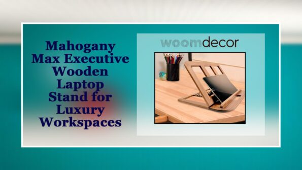 Mahogany Max Executive Wooden Laptop Stand for