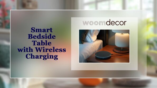 Smart Bedside Table with Wireless Charging