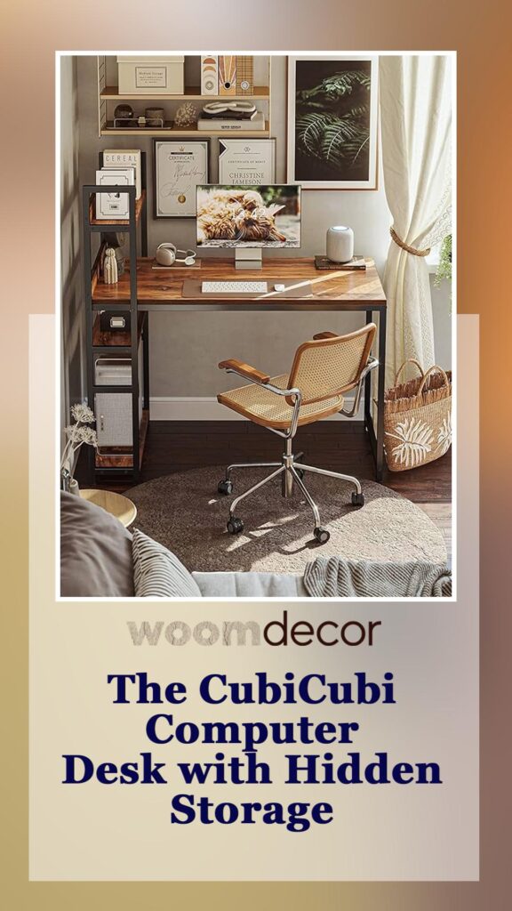 Best Study Tables With Hidden Storage 9 The CubiCubi Computer Desk with Hidden Storage