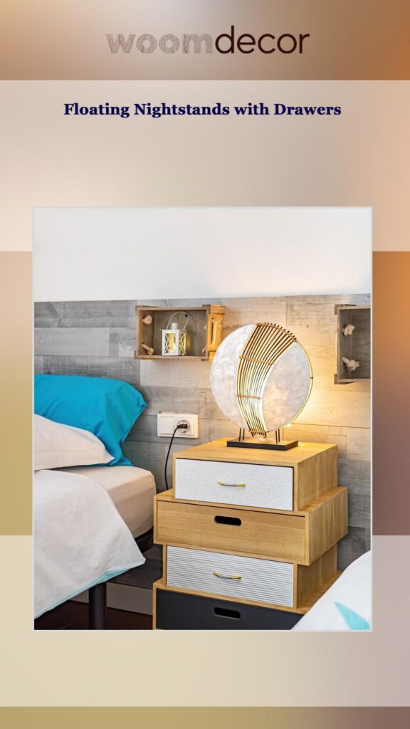 Floating Bedside Table For Compact Bedroom 7 Floating Nightstands with Drawers