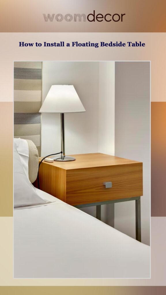 Floating Bedside Table For Compact Bedroom 9 How to Install a Floating Bedside Table