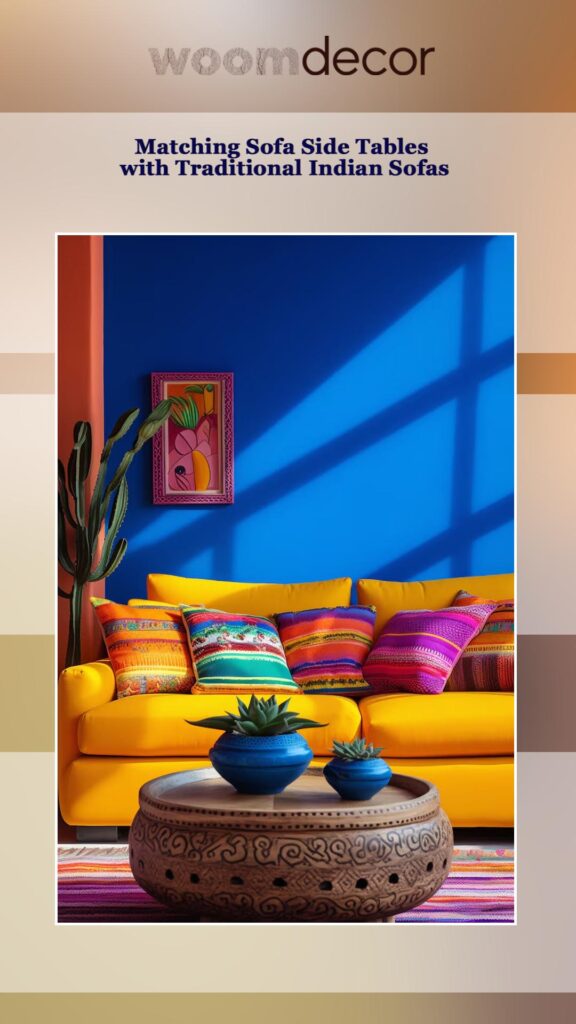 Matching Sofa Side Tables with Traditional Indian Sofas