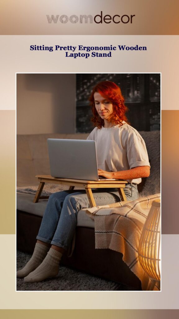 Lightweight Wooden Laptop Stand For Travel 8 Sitting Pretty Ergonomic Wooden Laptop Stand