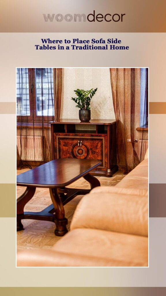 Where to Place Sofa Side Tables in a Traditional Home