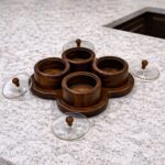 Wooden Dry Fruit Box - 4 Set Compartment Storage Tray with Lid 3 dry-frut-cantenar-7