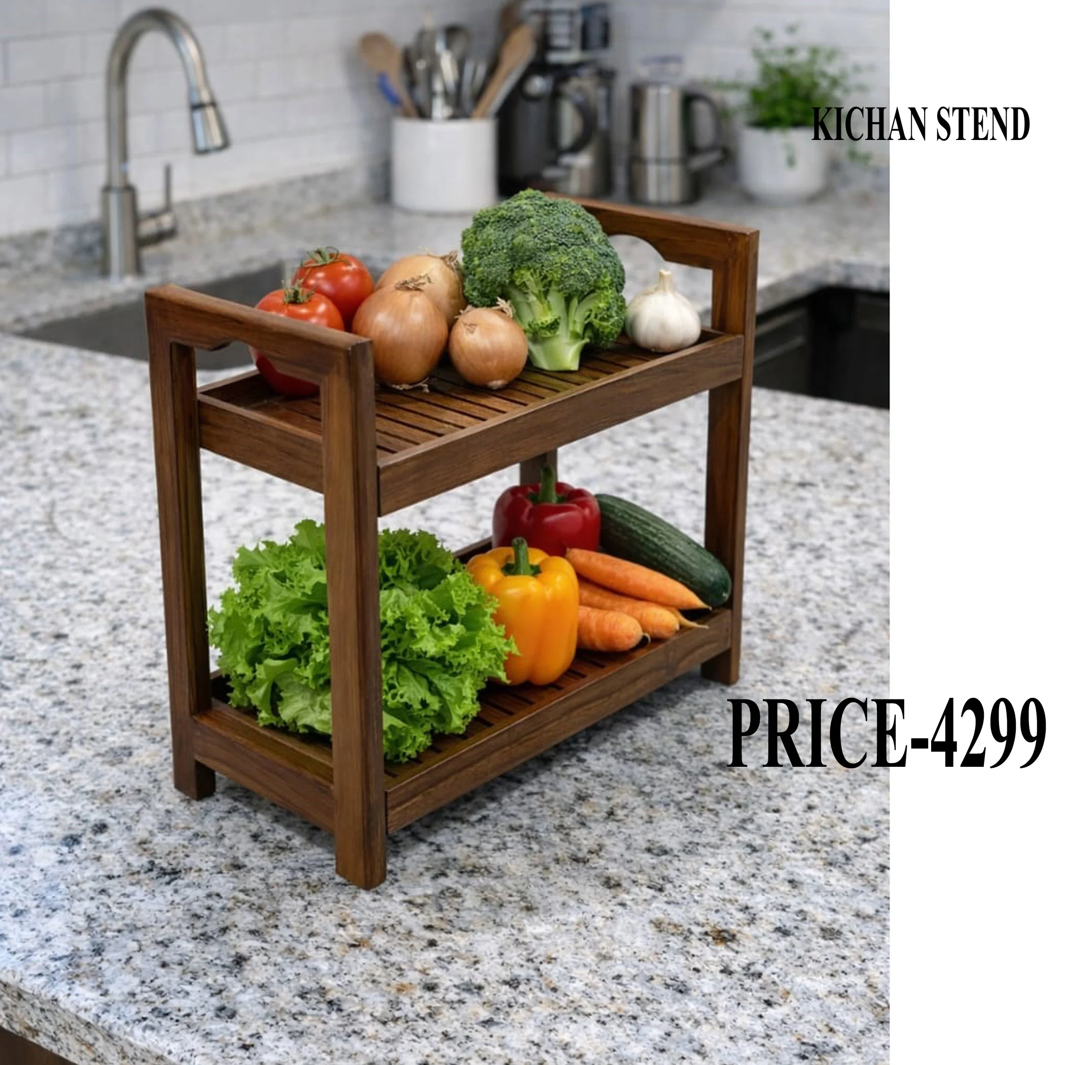 WOOMDECOR KICTHAN STAND 3